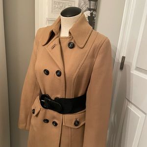The Limited belted camel color pea coat small